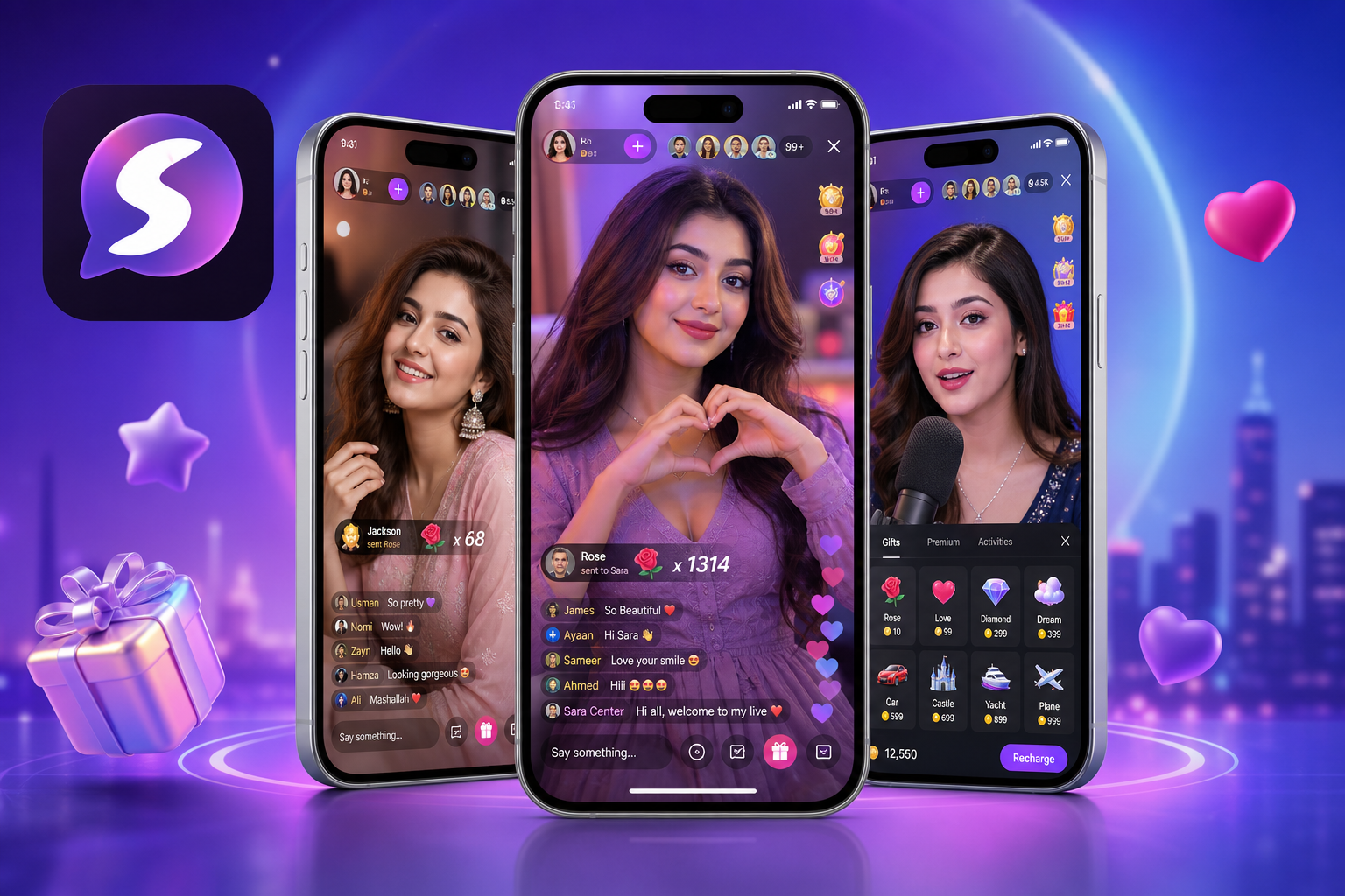 Sara Live app preview